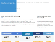 Tablet Screenshot of billige-fagforeninger.dk